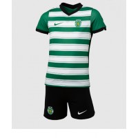 Sporting CP Fußballbekleidung Heimtrikot Kinder 2022-23 Kurzarm (+ kurze hosen)